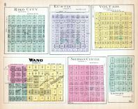 Bird City, Eustis, Voltair, Wano, Sherman Center, Leonard, Kansas State Atlas 1887